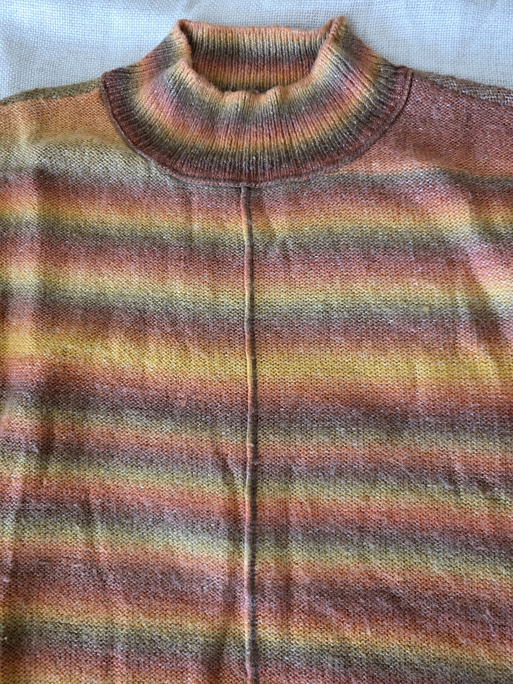 Beach Lunch Lounge Womans Rainbow Turtleneck Sweater Size XXL 20 Plus - Picture 2 of 10